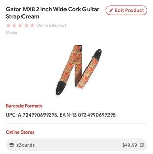 Levy's gator guitar strap